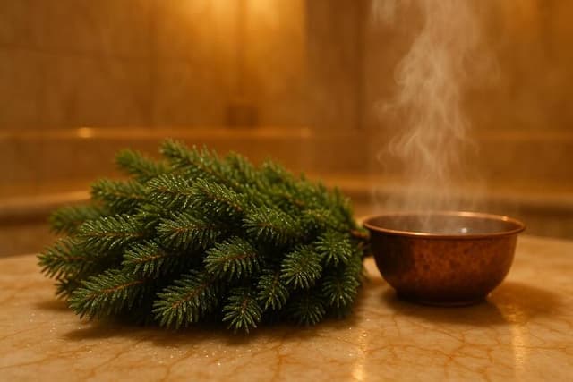 Помывка пихтовым веником